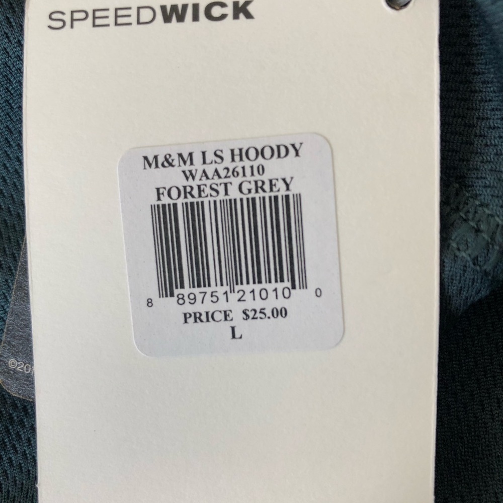 Grey Reebok Workout Pullover - Picture 2 of 3